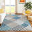 Machine Washable Indoor/Outdoor Bourkelands ACN2339 Geometric Rug-2130605901