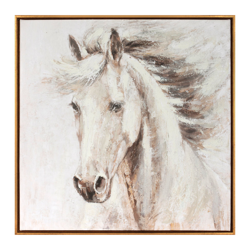 Art encadré sur toile cheval 24 "