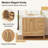 36-Inch Wood Bathroom Vanity with Solid Frame
