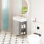 Meuble-lavabo de 21,6 po avec lavabo en céramique - Gris 24Vb06-21Mgr. Design contemporain. Artisanat du bois. Rangement généreux. Lavabo hygiénique et durable. Assemblage requis 24Vb06-21Mgr Conception élégante