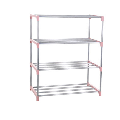4-layer Stackable Small Shoe Rack Suitable For Shoe Rack Storage Boxes At Entrances Corridors And Closets