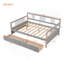 Lit de jour double polyvalent avec deux tiroirs pour la détente et le rangement-1173341678-1173341679
