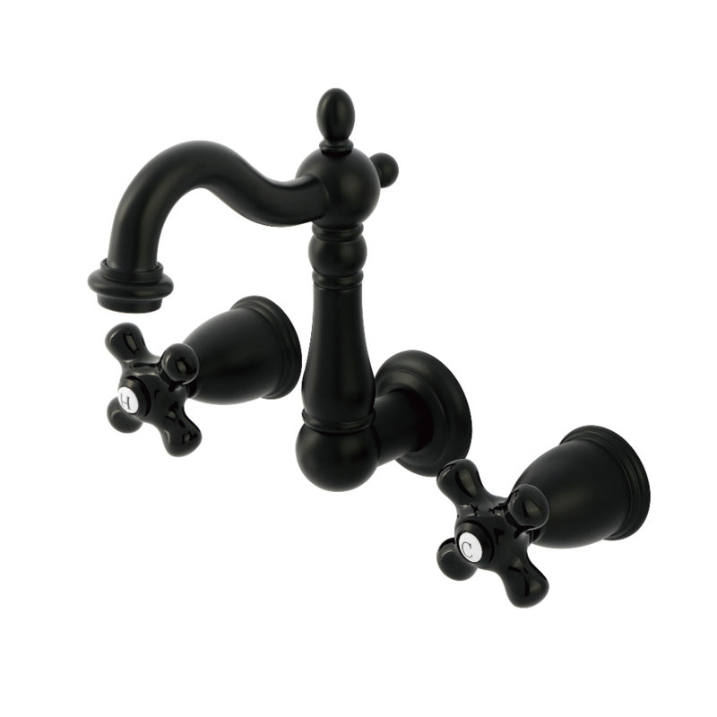 Robinet de salle de bain avec drain Duchess, Noir mat
