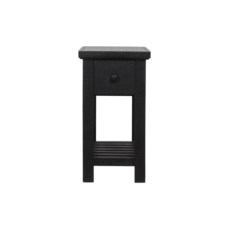 Grande table de bout Mattie, table d'appoint en bois