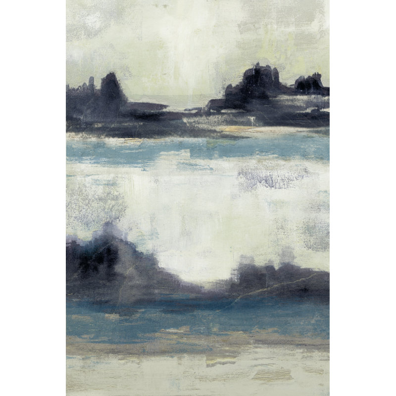 Peaceful Mountain I - Wrapped Canvas Painting, 46cm H x 30cm W x 3.8cm D