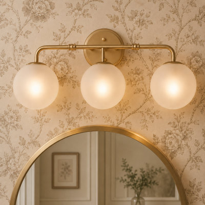 3-Light Dimmable Bathroom Vanity Light