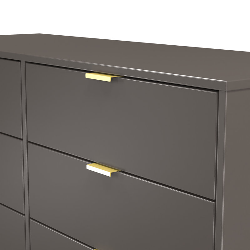 Turah 6 Drawer Wide Chest (Ready Assembled), Grey