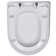 VidaXL Toilet Seat Soft Close Toilet Seat with Quick-release Design Square