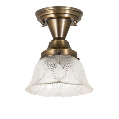 Fasulo Glass Semi Flush Mount