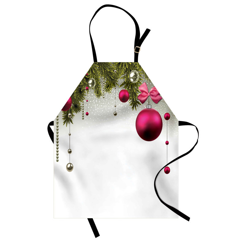 Tablier de noël, Tablier de Noël floral