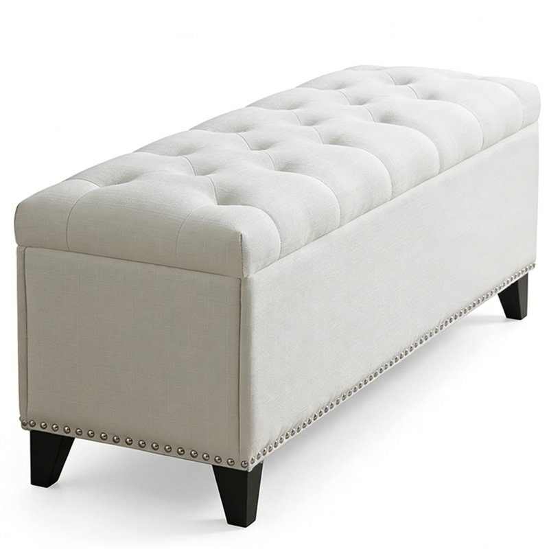 Banc de rangement beige, Beige