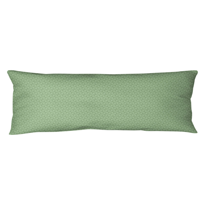 Katelyn Elizabeth Polyfill Body Pillow, Hexagonal Lattice, Green