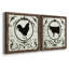 Berkshire Rooster - ensemble de 2 impressions sur toile-296871884-296871887