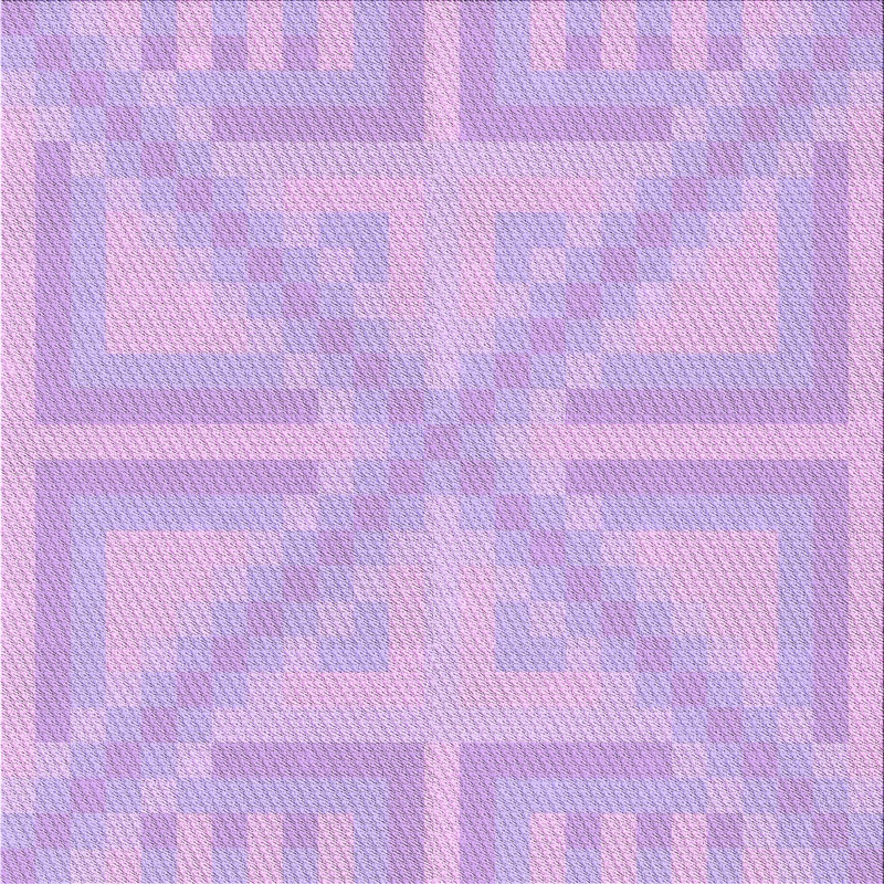 Tapis 100% à motifs lavables à la machine 2989 Pat1666 PUR, Carré 6 pi