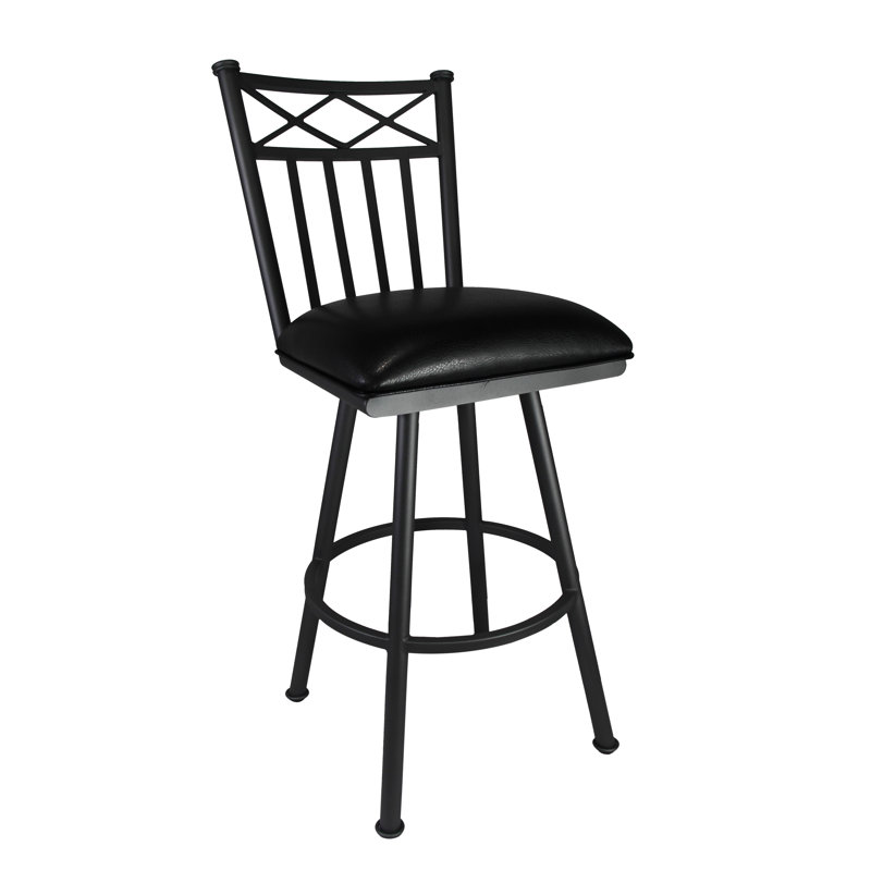 Tabouret de bar et de comptoir Allsop, Noir Ford, Noir mat, Très grand (assise de 34 po de hauteur)