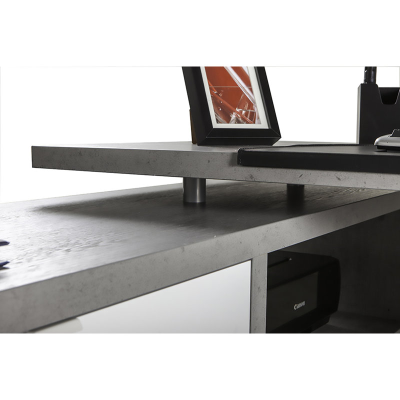 Pratico L-Shaped Executive Desk