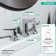 Metris C Two Handles Widespread Bathroom Faucet