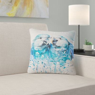 Aquarelle Spix s Macaw - coussin imprimé animal