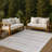 Machine Washable Indoor/Outdoor Chantille ACN2742 Striped Rug-2068726049-2068726053