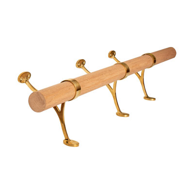 Quincaillerie de fixation complète pour pied de bar de 8 pi et tubes en chêne