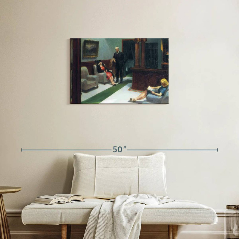 Hall de l'hôtel Leisha, H 20 po x l 30 po