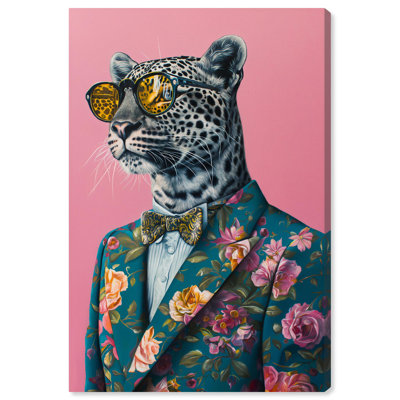 Refined Roar II Canvas Pink Pop Wall Art