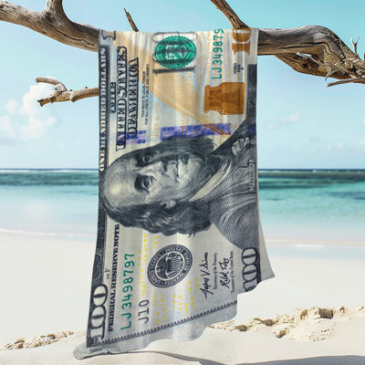 Serviettes de plage Jahlon 100 Bill Bill | Serviettes de piscine 100% coton 30 po x 60 po