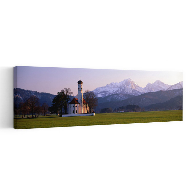 Église St Coloman et Alpes, Allemagne, Allemagne, H 36 po x l 12 po