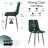 Mid Century Modern Green Velvet Dining Chairs Set Of 2 For Kitchen, Living Room-1463746867-1456824779