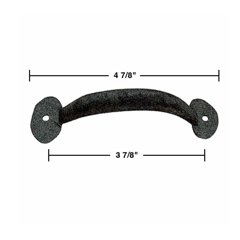 Black Wrought Iron Colonial Style Cabinet Pull Handles Pack of 12