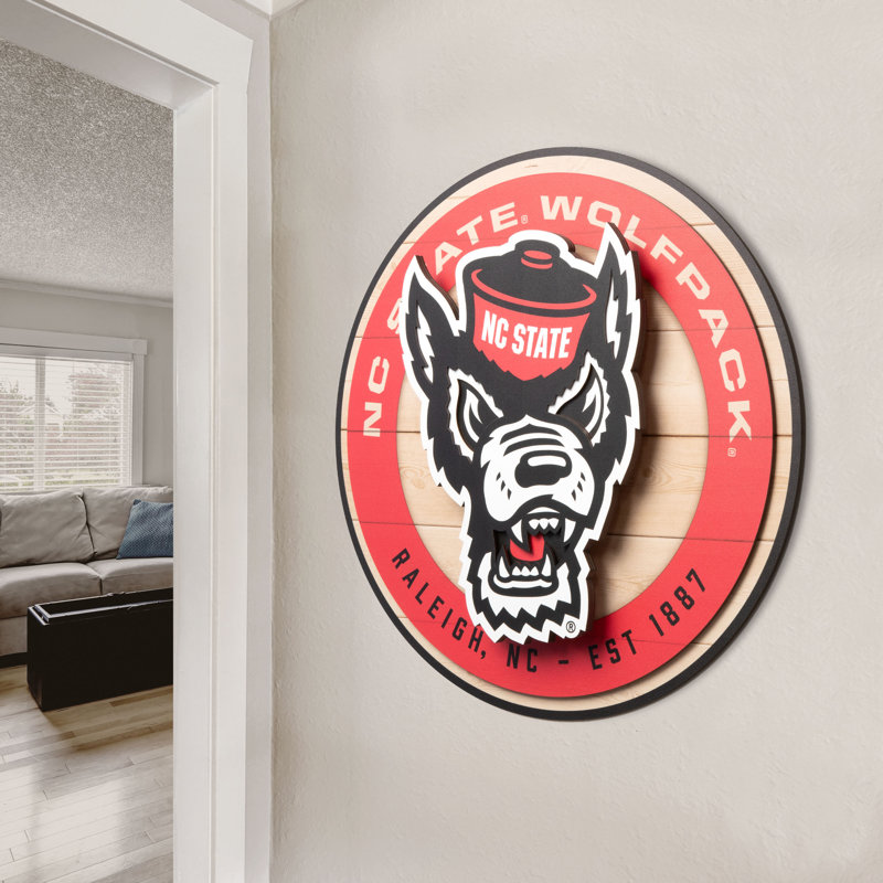 NCAA NC State Wolfpack 3DX Circle Wall Art