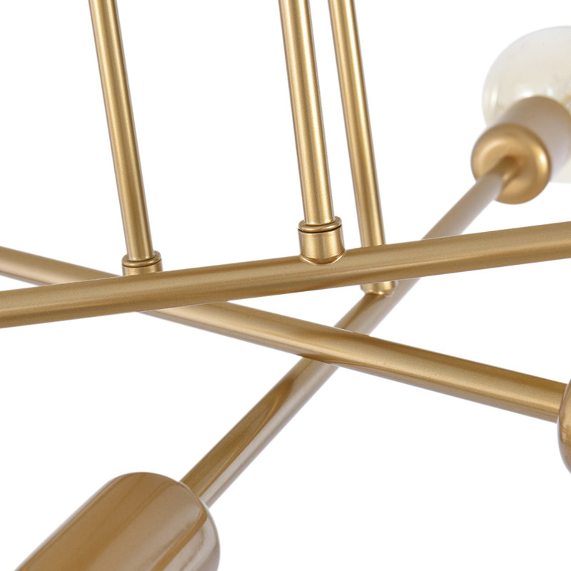 Bhanupriya Modern Sputnik Chandelier 1-Light Semi Flush Mount Ceiling Light