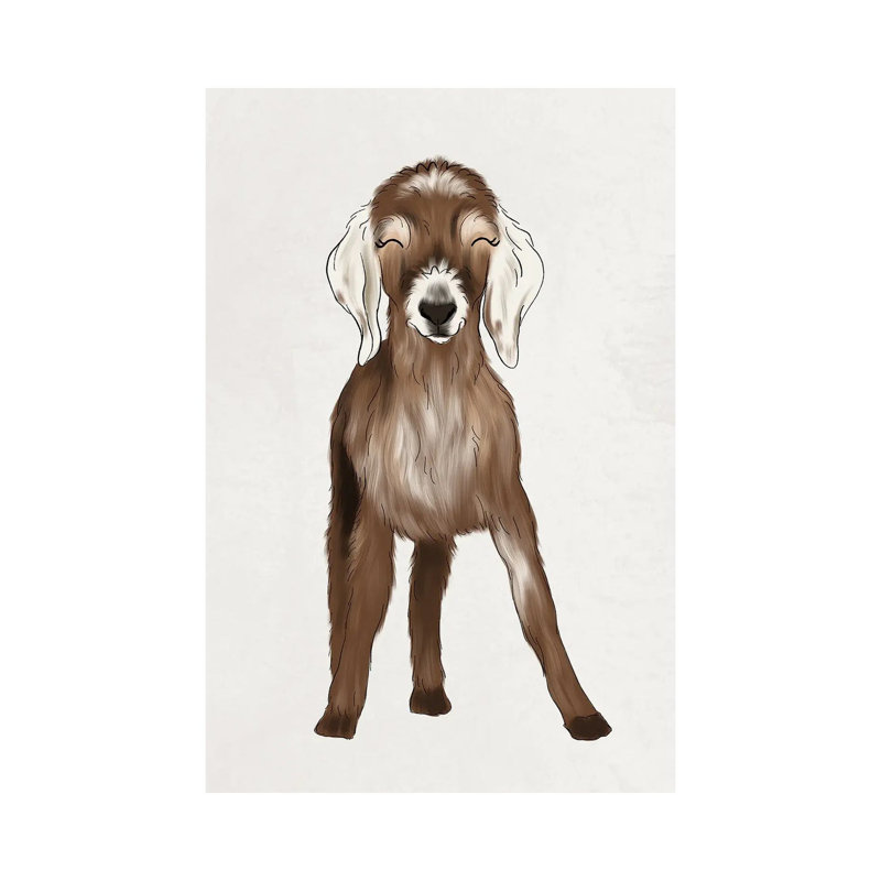 Baby Goat by Katie Bryant - Wrapped Canvas Gallery-Wrapped Canvas Giclée, 20.32 cm H x 30.48 cm W