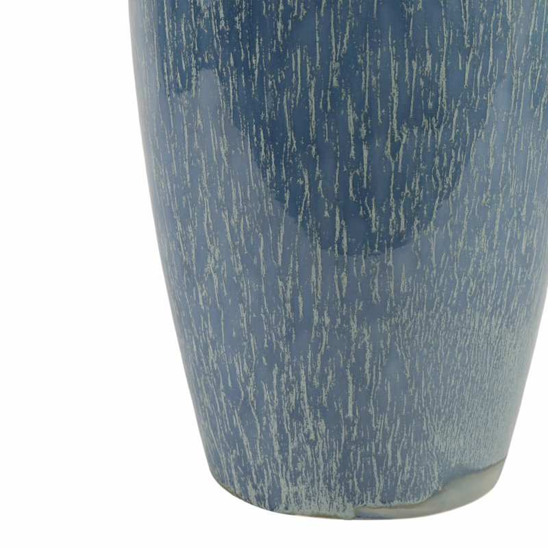 Vase en céramique Vase à fleurs décoratif moderne pour décoration intérieure contemporaine, H 24,5 po x l 9,5 po x P 9,5 po