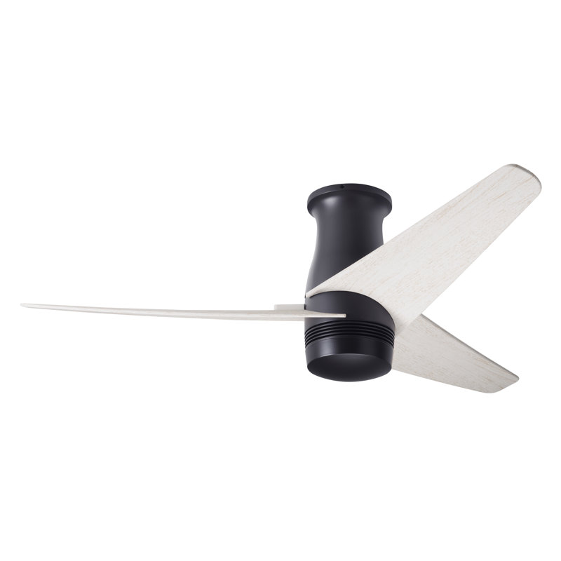 Velo 48'' Ceiling Fan, Whitewash, Wall Control, Dark Bronze