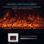 Balconera 100cm W White Electric Fireplace