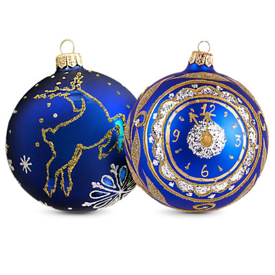 Happy New Year! Glass Christmas Tree Ornament