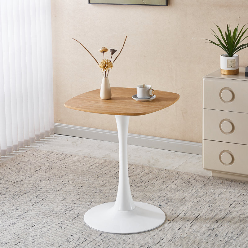 Table à manger 23,62 pouces noyer, 28.7" H x 23.6" L x 23.6" W, Dark Walnut, Noir