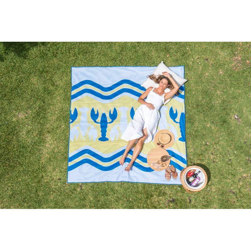 Tapis de plage pour l'extérieur sans sable Sandlite, M | 5,1 pi x 6,6 pi