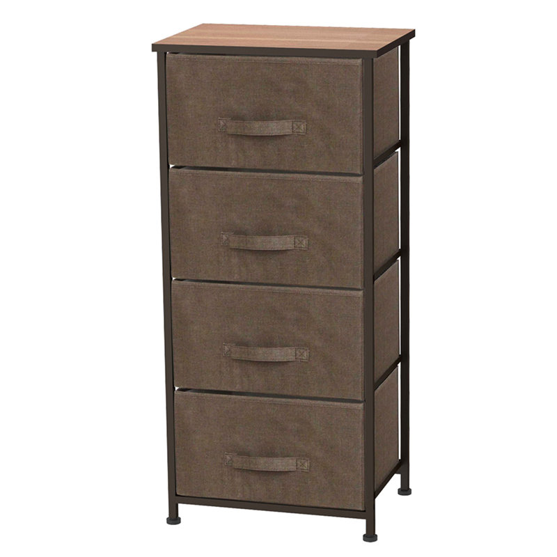 Commode de rangement 4 tiroirs , Brun