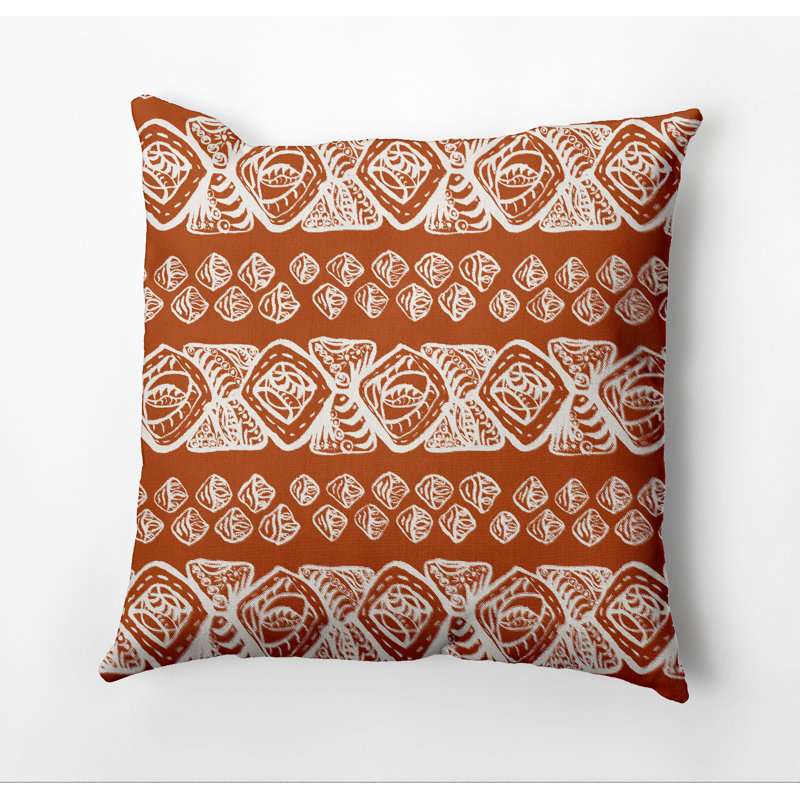 Housse et insert rectangulaires en coton, 16" x 16", Orange