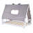 Twin Size Canopy Bed Frame with Removable Fabric Cover-1609879169