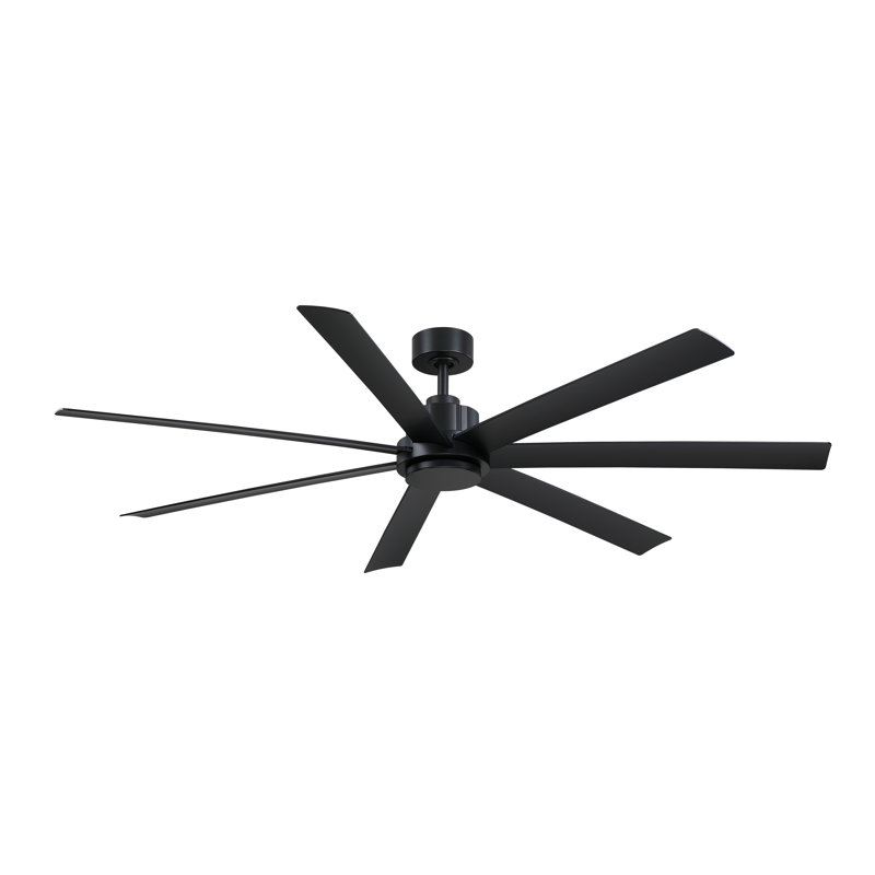 Pendry 72 inch Indoor/Outdoor Ceiling Fan - Black, Black, Black
