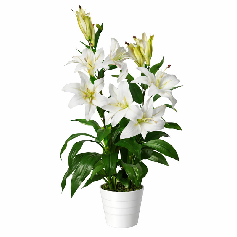 90cm Faux Tree in Pot Liner, White