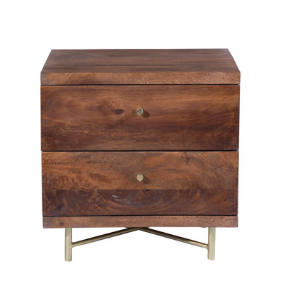 Miser 50 cm W Steel Bedside Table
