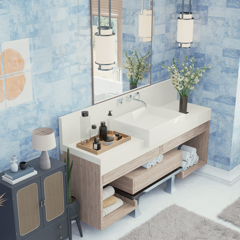 Myst 4 In. X 8 In. Ceramic Wall Tile, Light Blue
