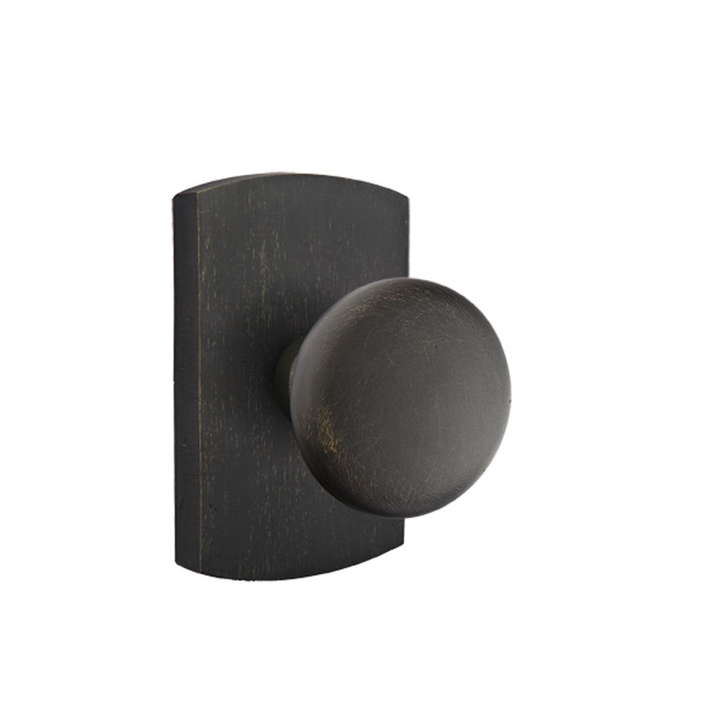 Emtek Privacy Knobset w/ Sandcast #4 Rosette and Winchester Knob Emtek