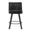 Tabouret de comptoir pivotant en bois massif 35 po Condredge-286407080
