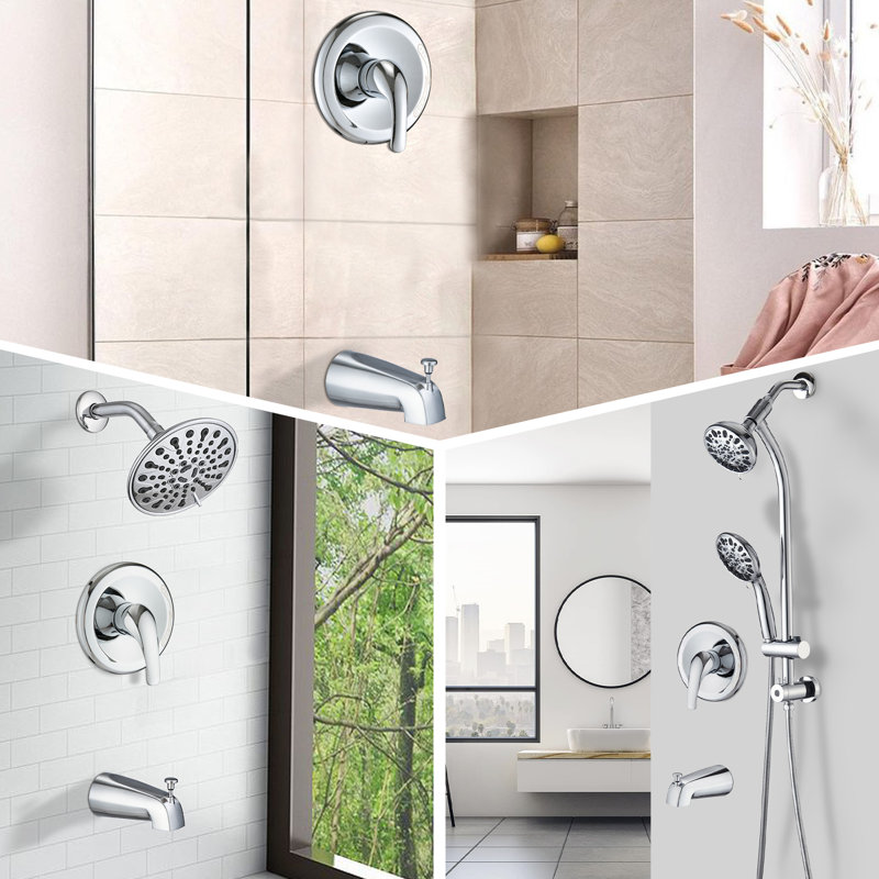 1 Handle Bathroom Bath Shower Mixer, Chrome