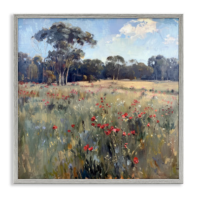  Coquelicots dans un vaste champ, estampe numérique par Raymond Powers